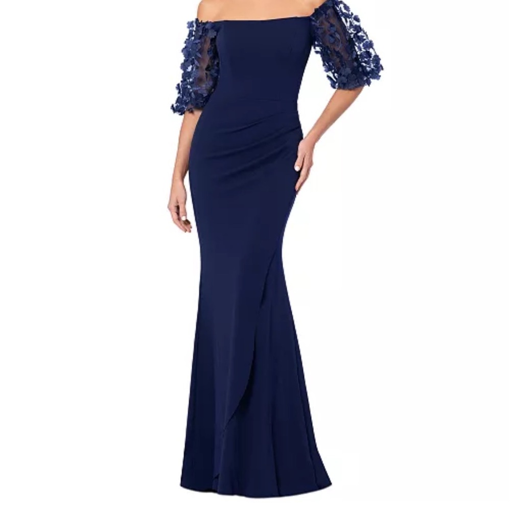 Crepe mermaid gown